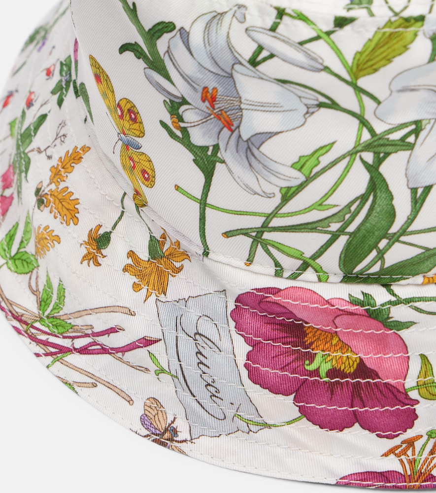  Gucci Gucci Floral Silk Bucket Hat 
