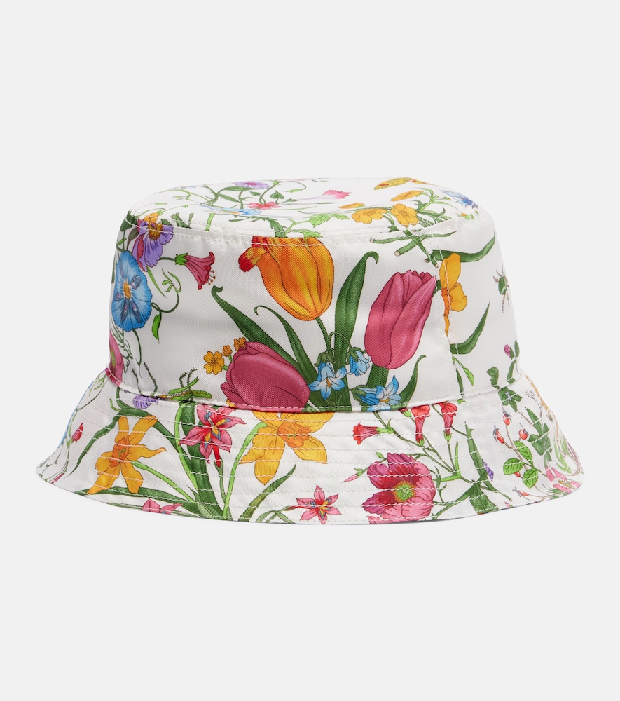  Gucci Gucci Floral Silk Bucket Hat 