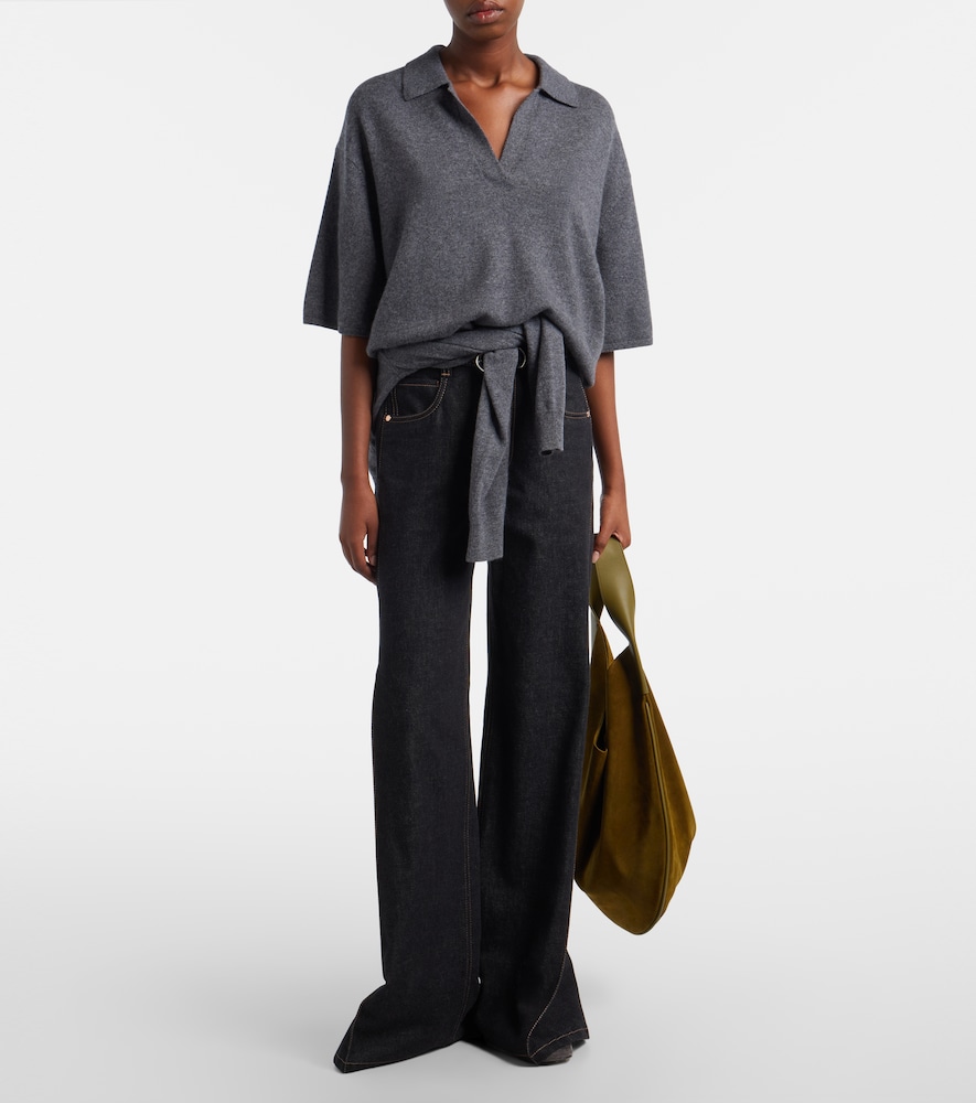 Neela Cashmere Polo Sweater