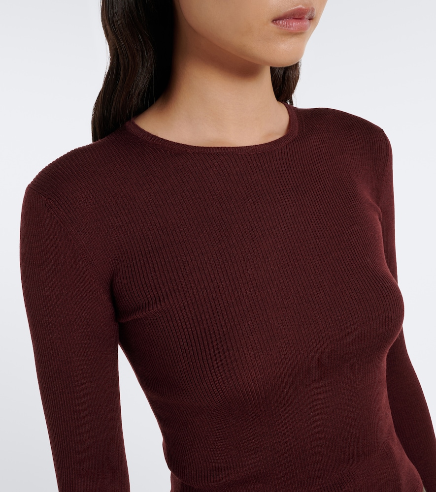 Ribbed-Knit Wool, Cashmere, And Top