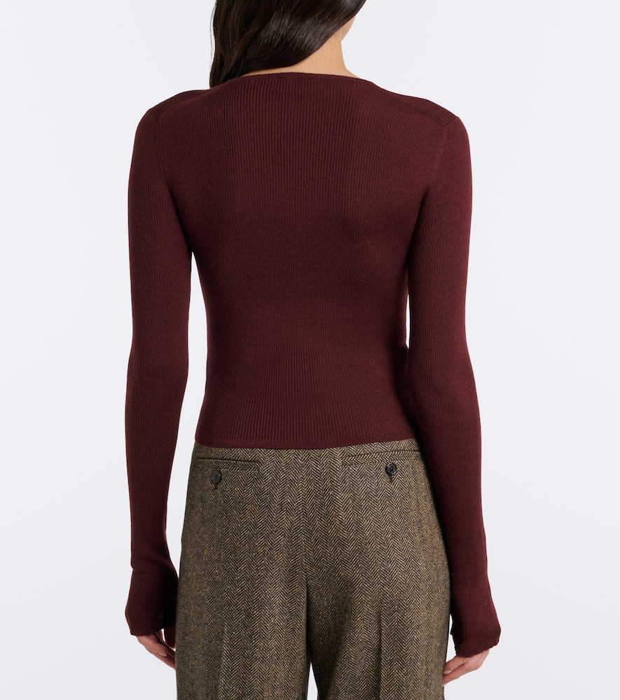 Ribbed-Knit Wool, Cashmere, And Top