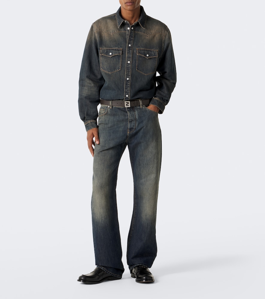 Faded Straight Jeans
