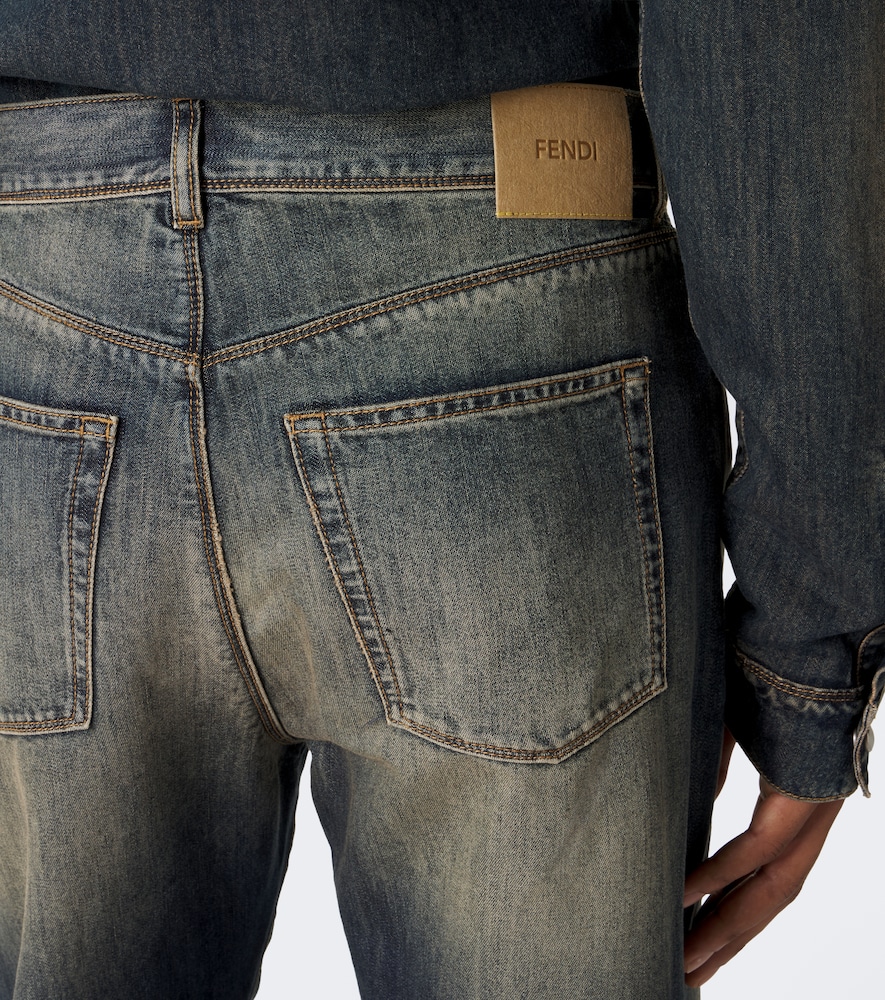 Faded Straight Jeans