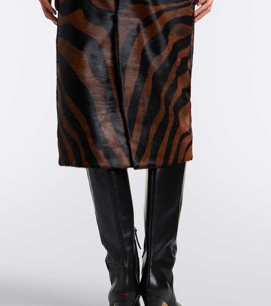 Tobiana Zebra-Print Midi
