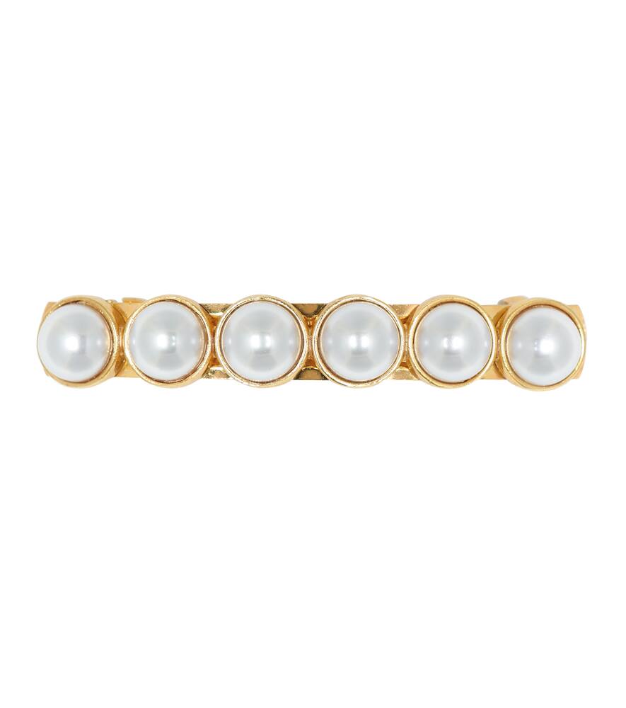 Click to view more detailed imagery on our partner's website Oscar De La Renta Faux-pearl Hairclip In Gold