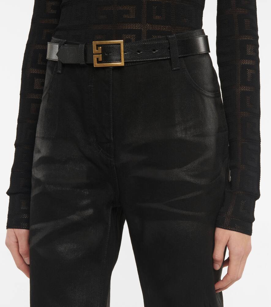 GIVENCHY Double G leather belt,P00441640