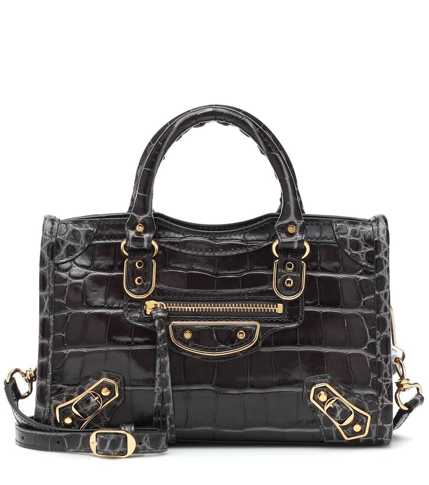 Click to view more detailed imagery on our partner's website Balenciaga Classic City Nano Leather Tote In Grey