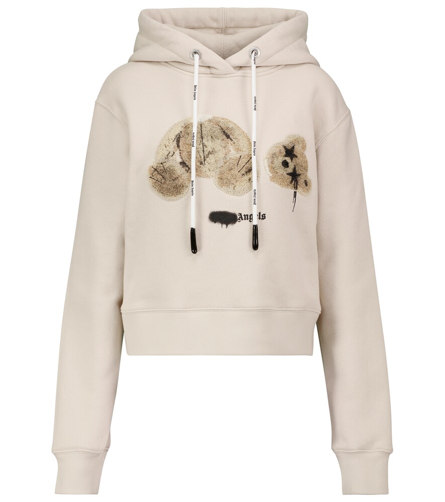 Palm Angels Beige Spray Painted Bear 