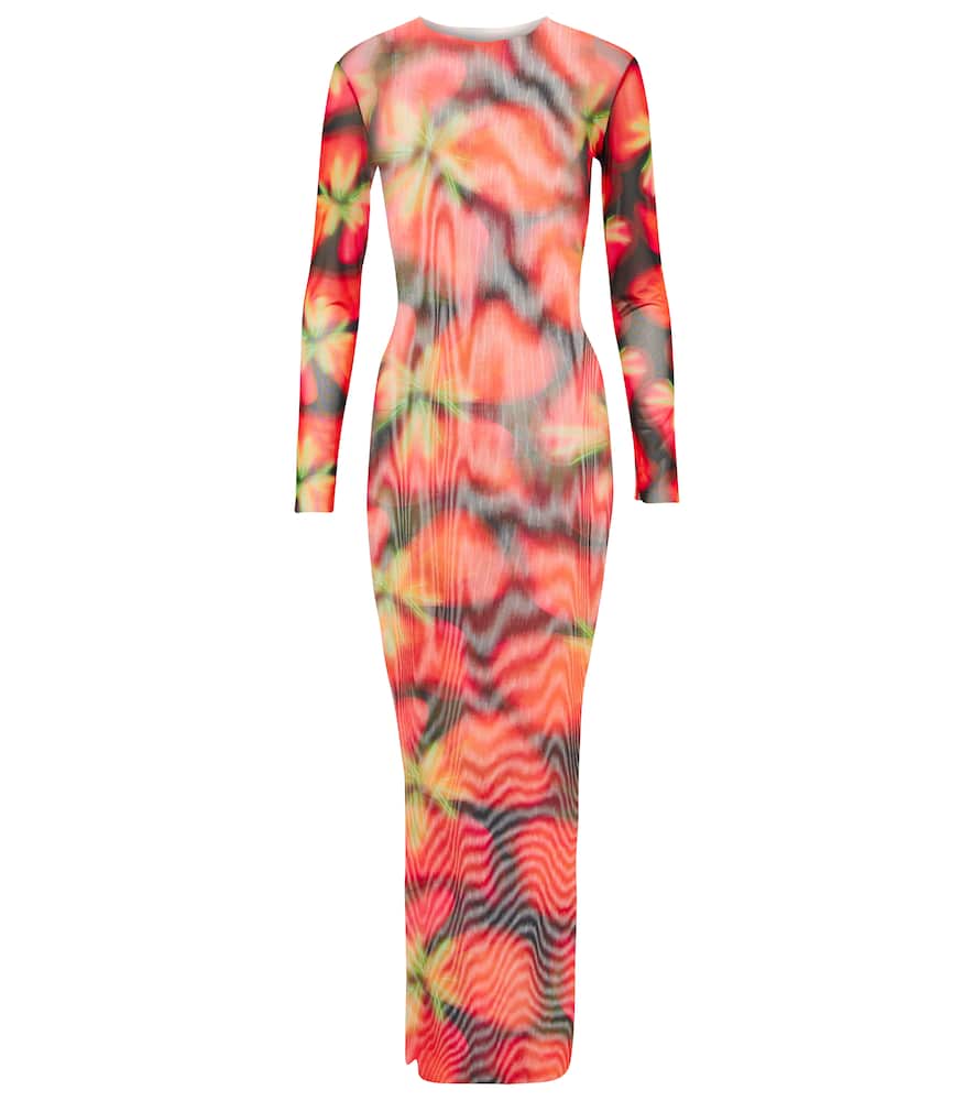 Louisa Ballou High Tide printed mesh dress