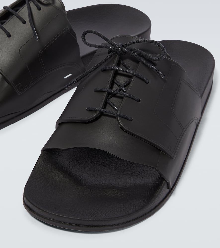 Maison Margiela Lace-up rubber slides