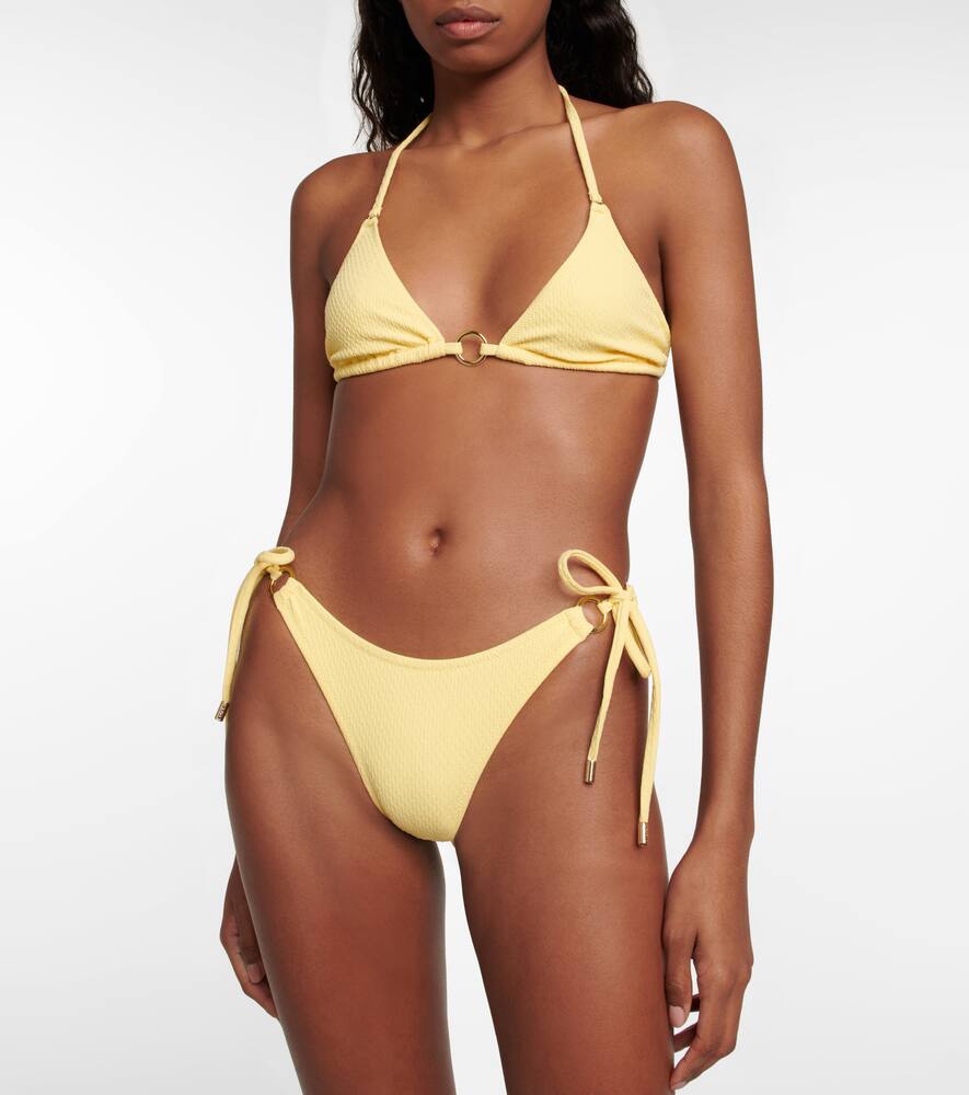 Melissa Odabash Venice Bikini Top In Yellow Chain
