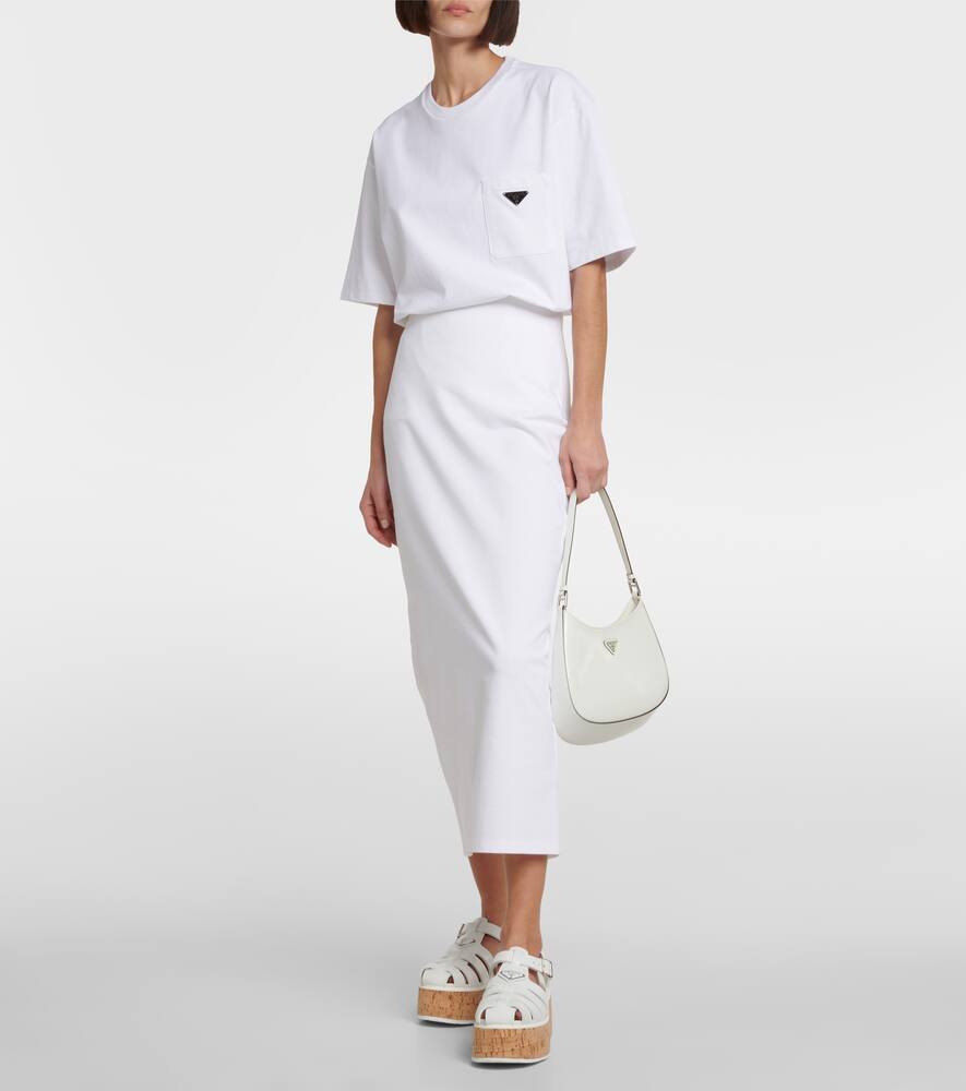 Prada Plateausandalen In White