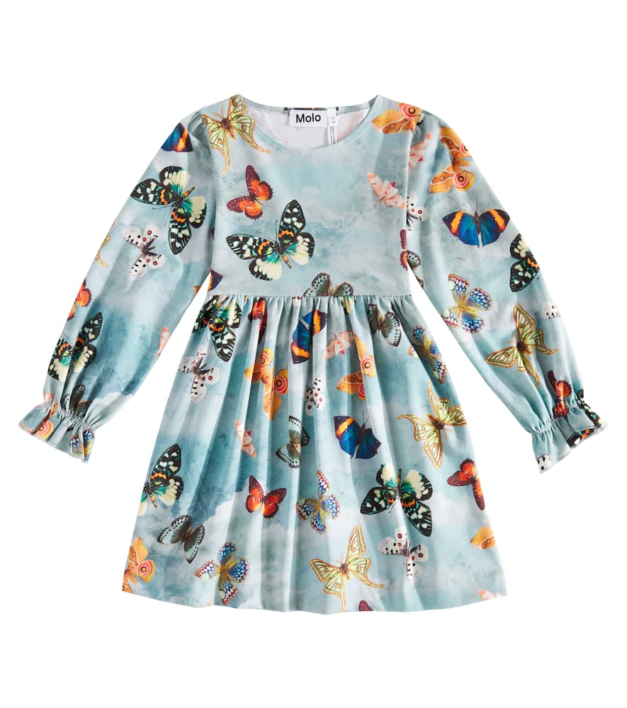 Molo Camie Printed Cotton-blend Dress In Multicoloured