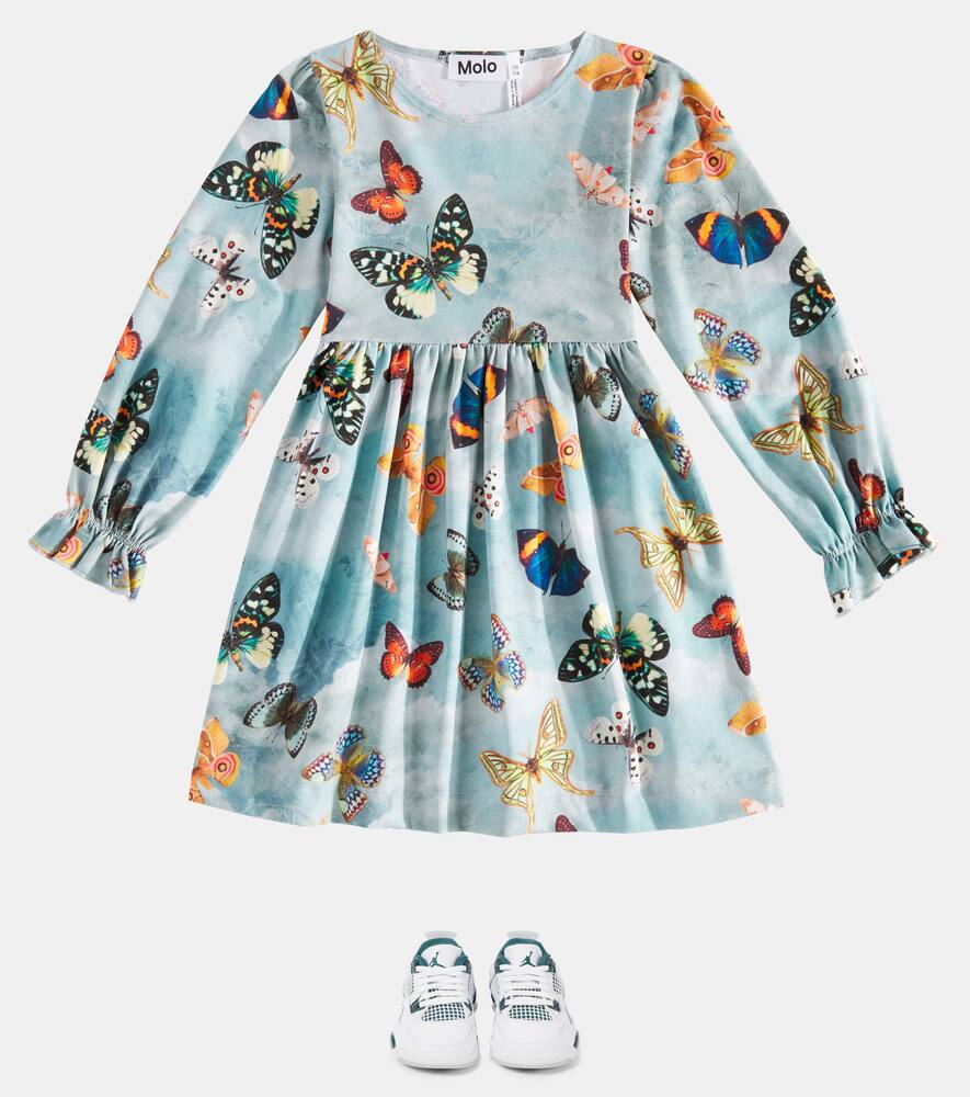 Molo Camie Printed Cotton-blend Dress In Multicoloured