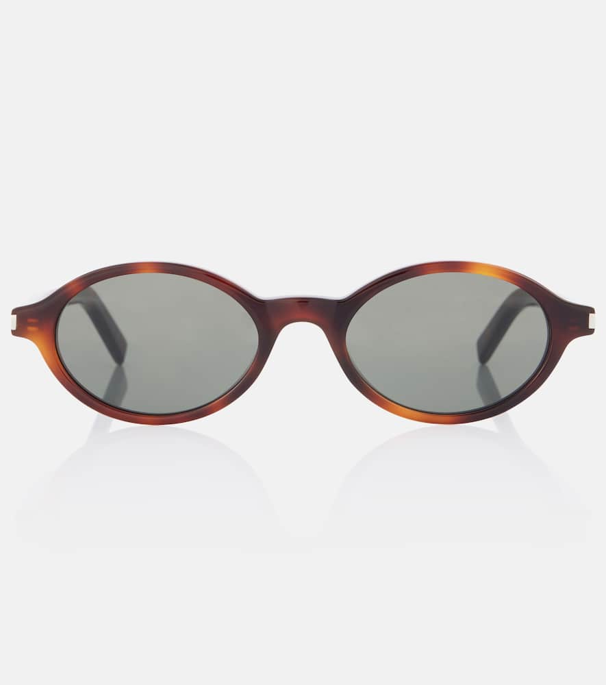 Saint Laurent Sl 751 Jeanne Oval Sunglasses In Brown