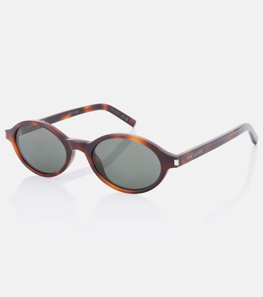 Saint Laurent Sl 751 Jeanne Oval Sunglasses In Brown