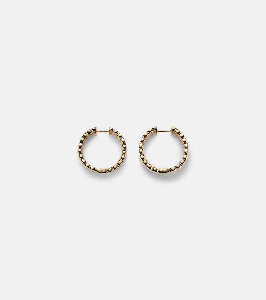 Anita Ko Zoe 18kt Gold Hoop Earrings With Diamonds In Gold