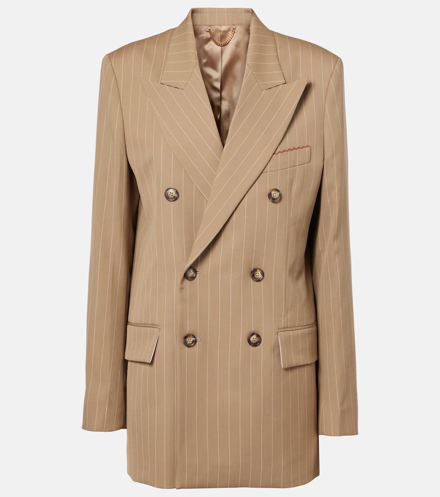 Victoria Beckham Pinstripe virgin wool blazer