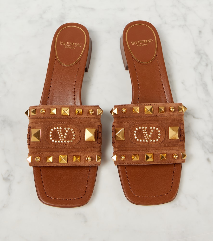 Valentino Garavani Slippers In Brown