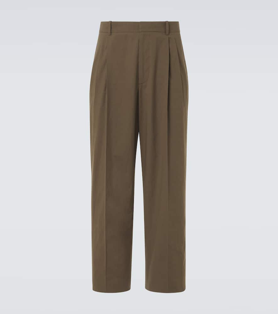 The Row Silas cotton poplin straight pants