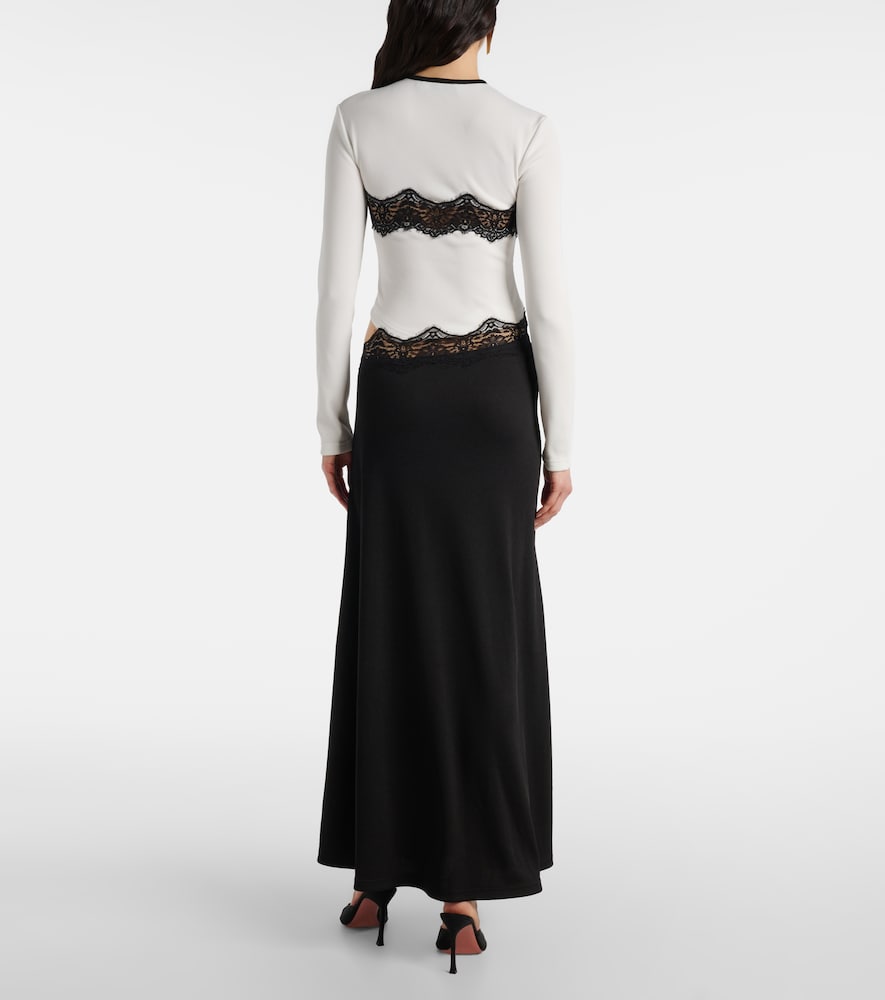  Christopher Esber Christopher Esber Lace-trimmed Cutout Maxi Dress 