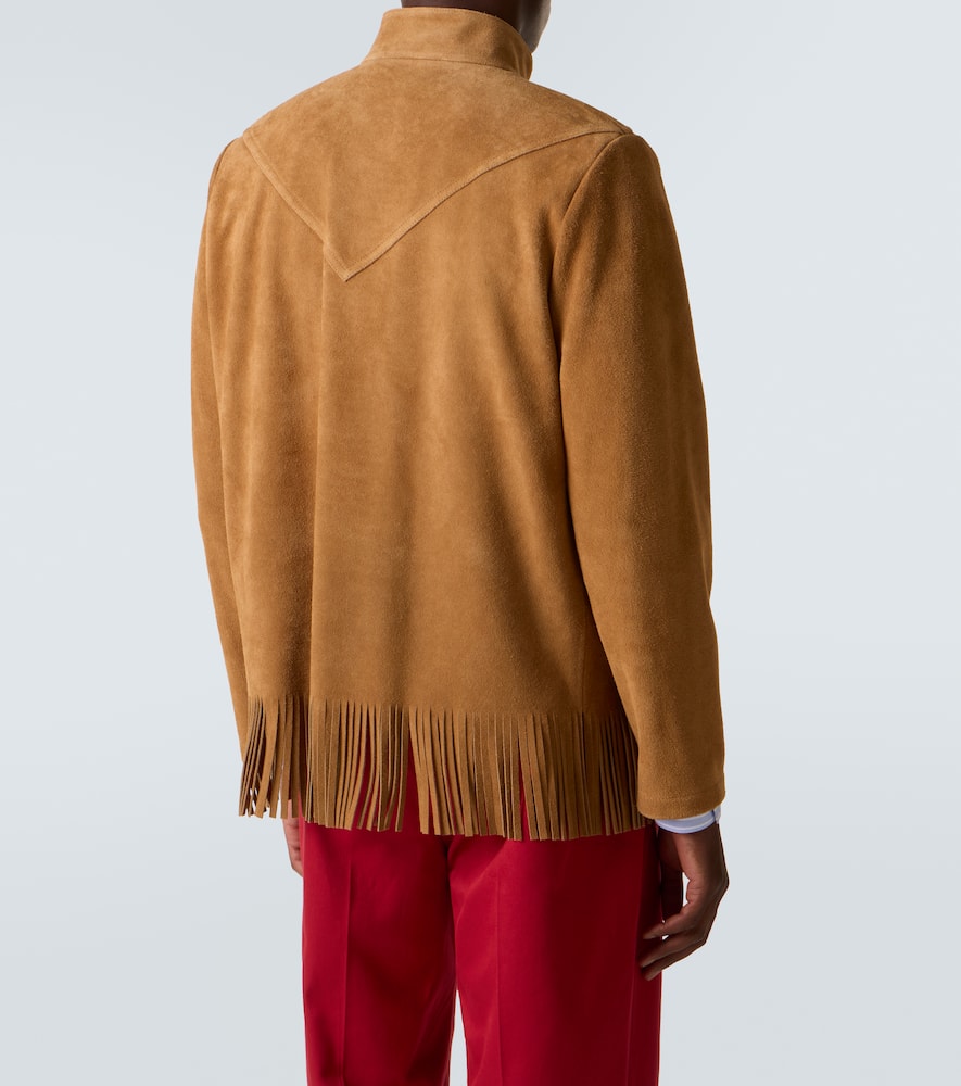 Valentino Turtleneck Long Sleeve Leather Jacket In Nude
