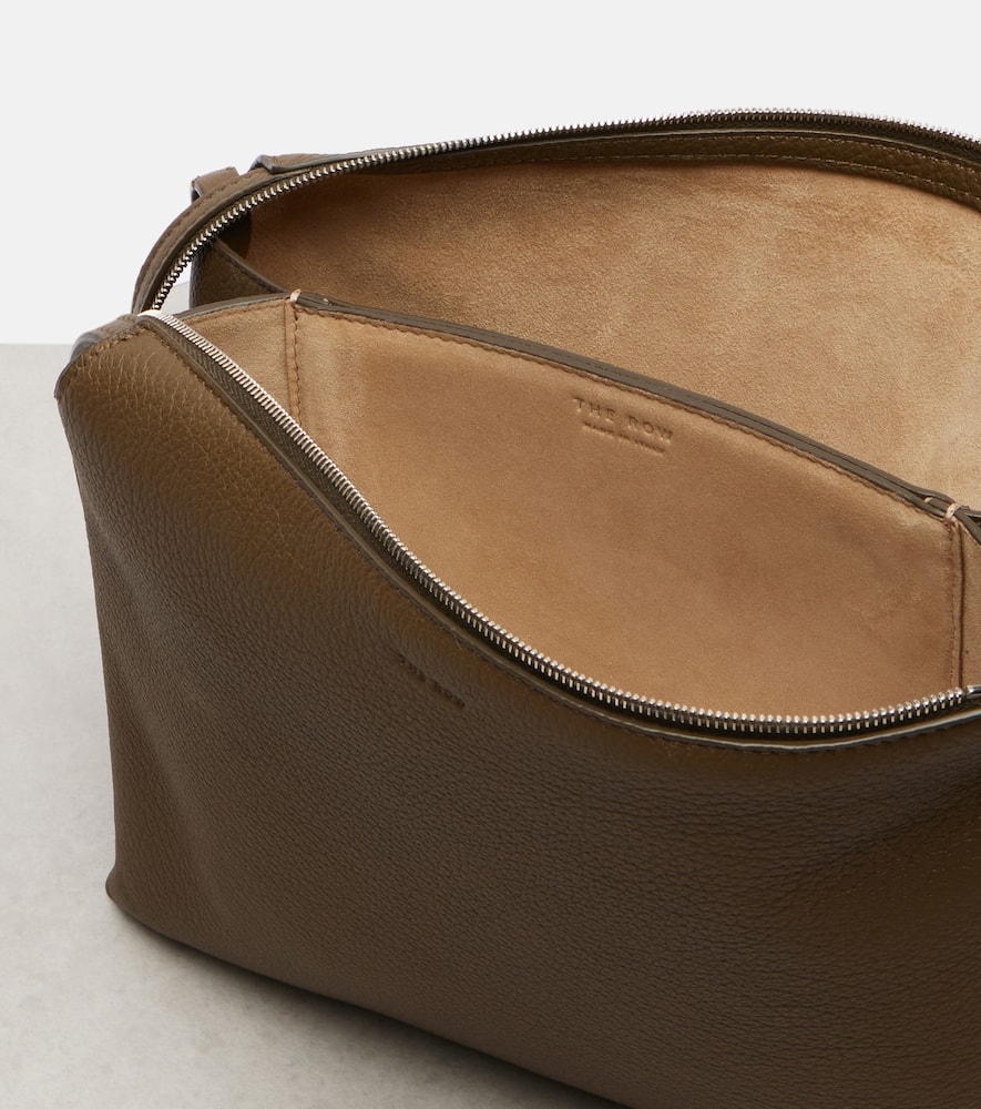 The Row Nu Twin Small Leather Shoulder Bag In Green