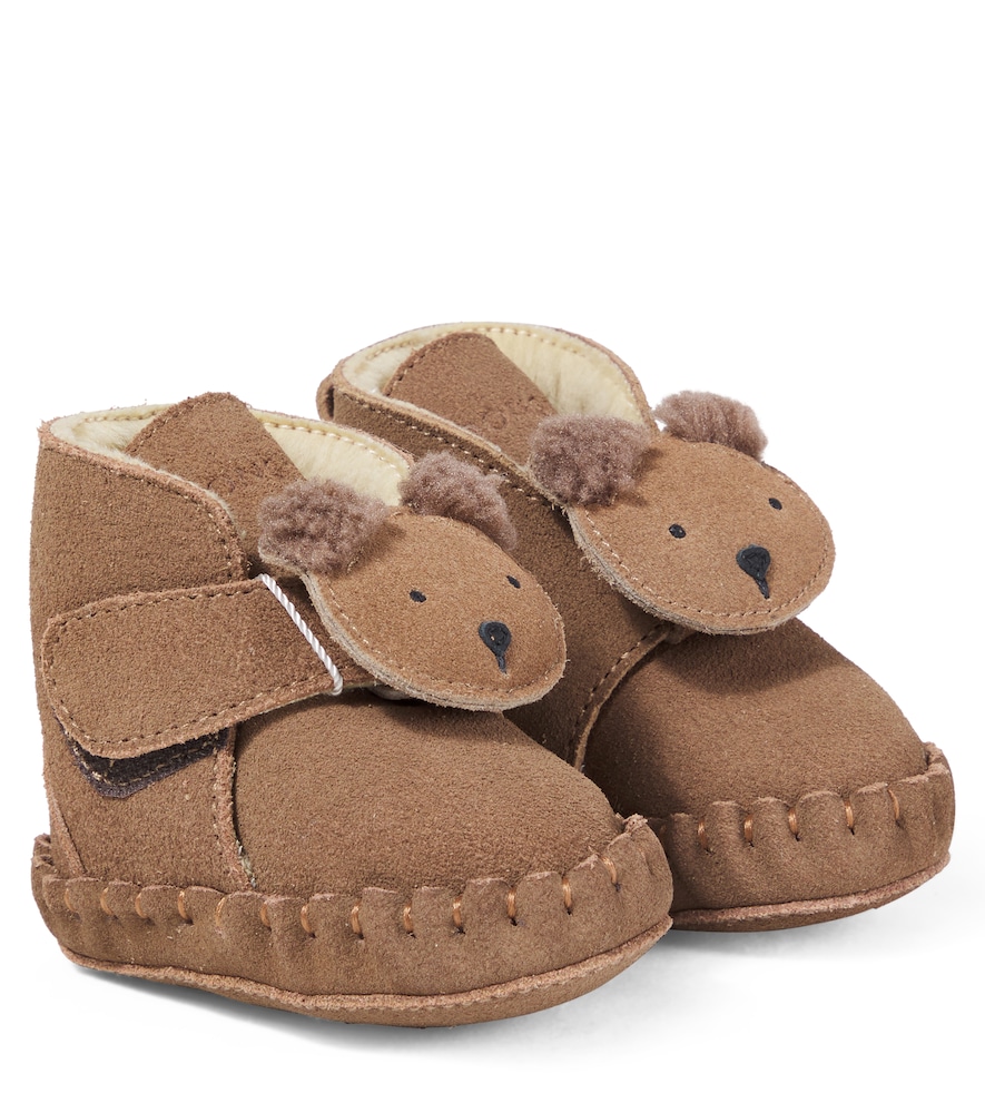 Donsje Unisex Kids Brown Baby Pouty Suede Booties UK Size 4 - Mytheresa