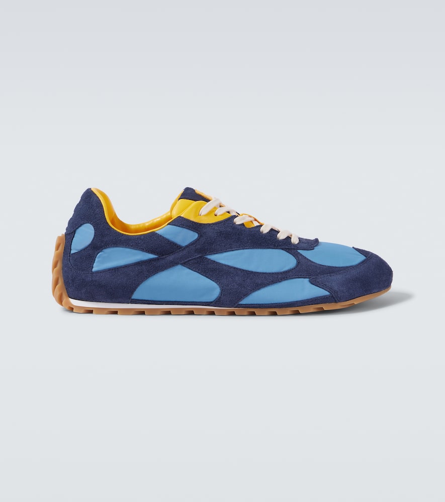 Orbit Flash suede-trimmed sneakers