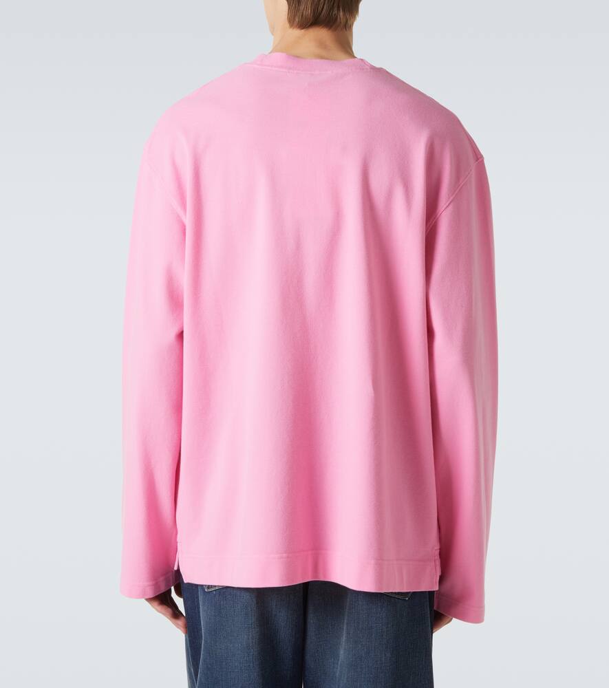 Acne Studios Logo Cotton Jersey T-shirt In Pink