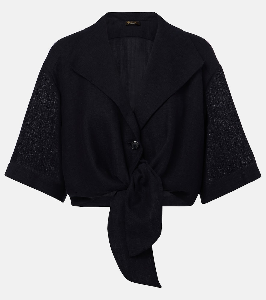 Loro Piana Janet Virgin Wool Shirt In Blue