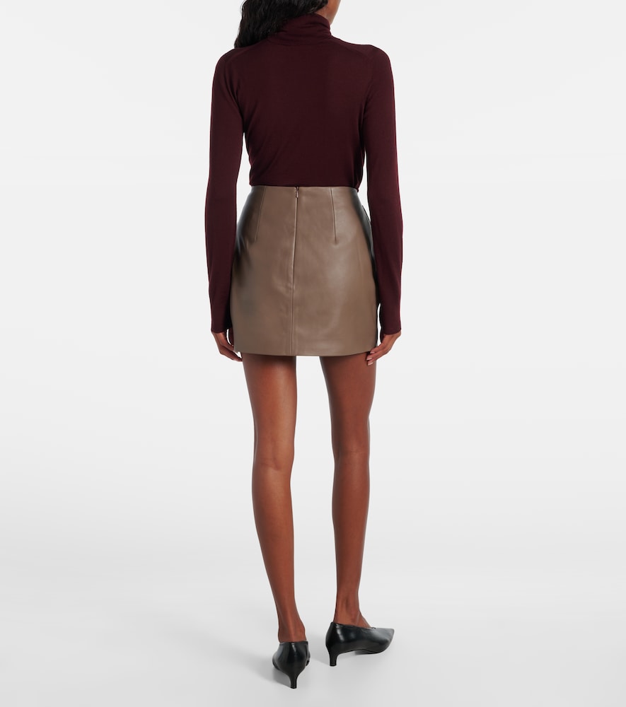  Tove Tove Liss Pleated Leather Miniskirt 