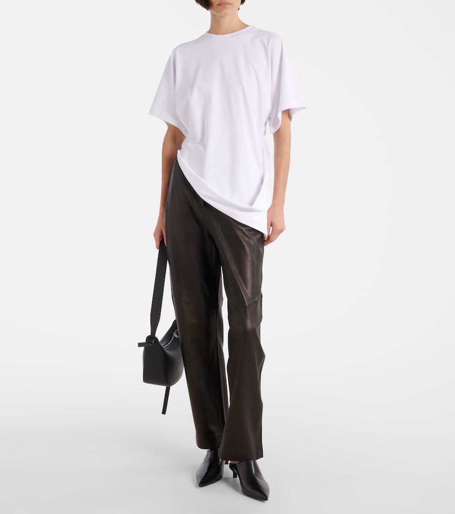 Sportmax Keras asymmetric cotton-blend T-shirt