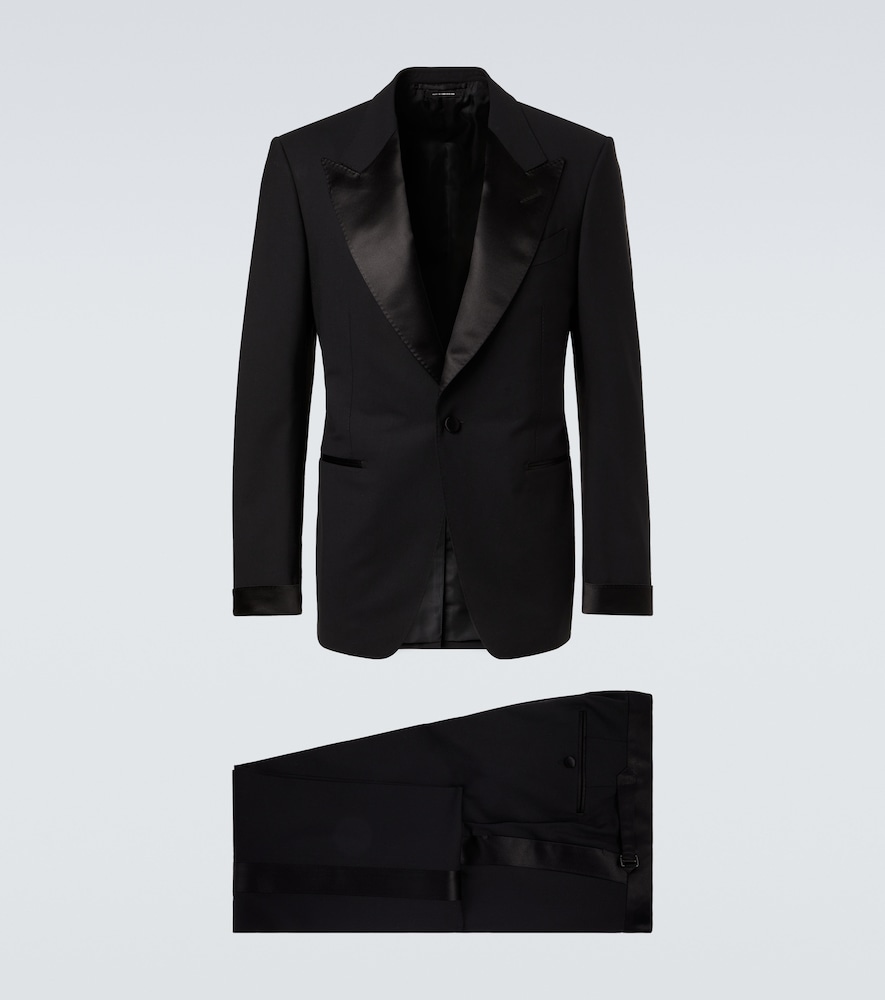 TOM FORD Tom Ford Shelton satin-trimmed wool-blend tuxedo　トム フォード シェルトン サテントリム ウールブレンド タキシード
