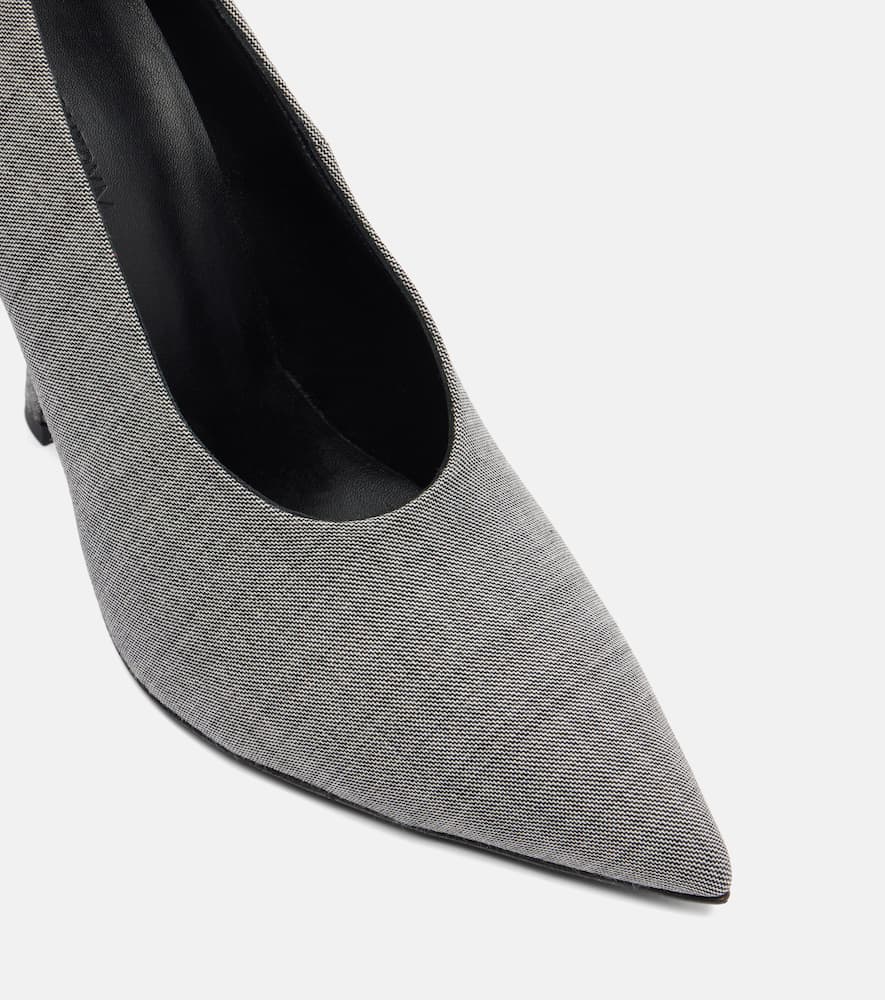 Magda Butrym Twill Pumps In Gray