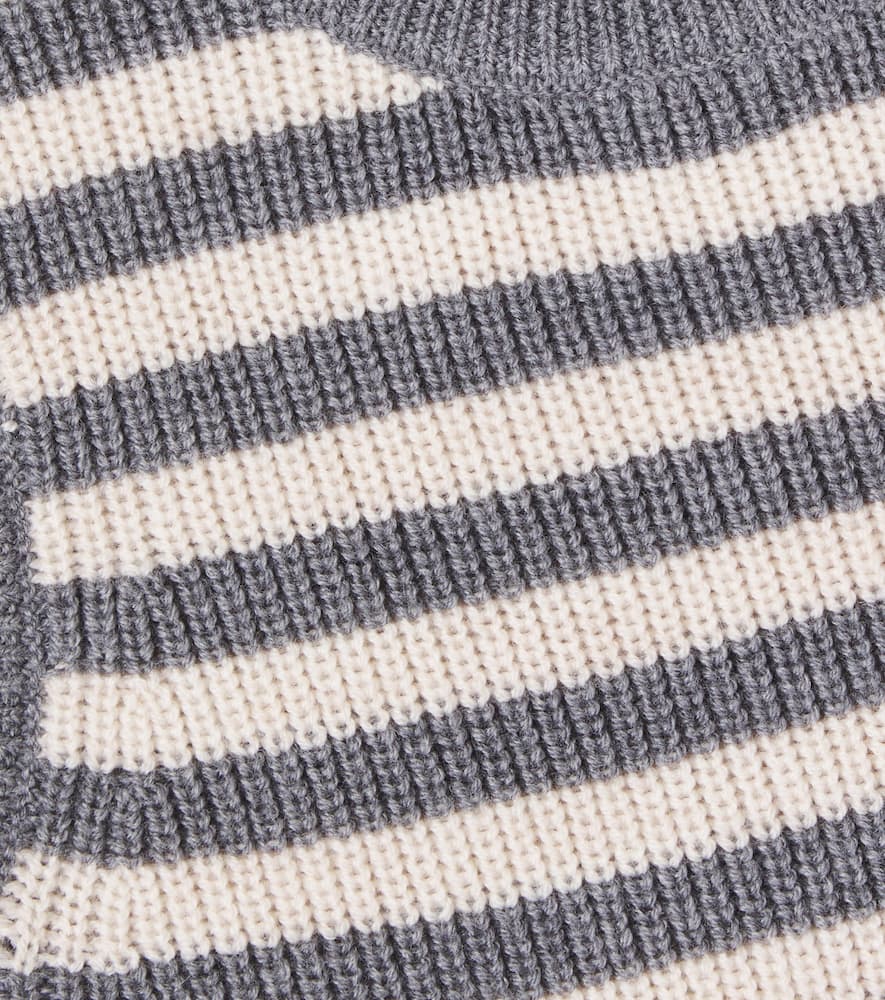 Wheat Baby Ruby Striped Wool Sweater Vest In Multi