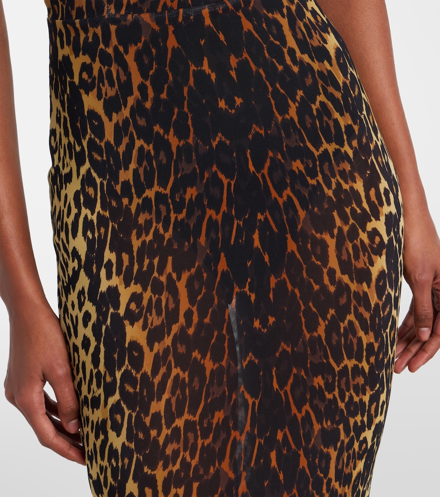  Alex Perry Alex Perry Bedrucktes Maxikleid Aus Mesh 