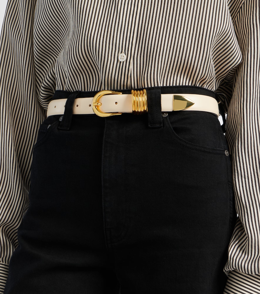 Déhanche Hollyhock leather belt