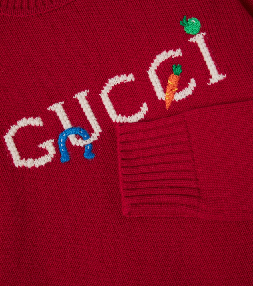  Gucci Kids Gucci Kids Logo Wool Sweater 