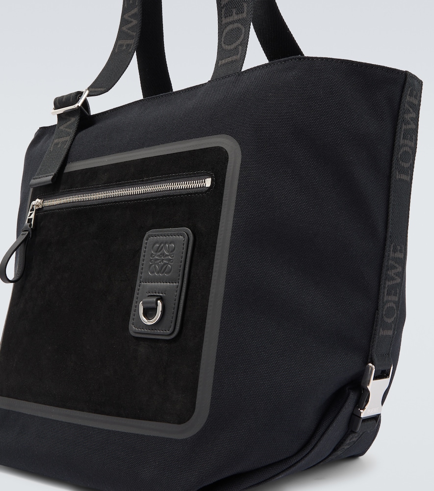  Loewe Loewe Tote Bag Flex Medium Aus Canvas Und Veloursleder 
