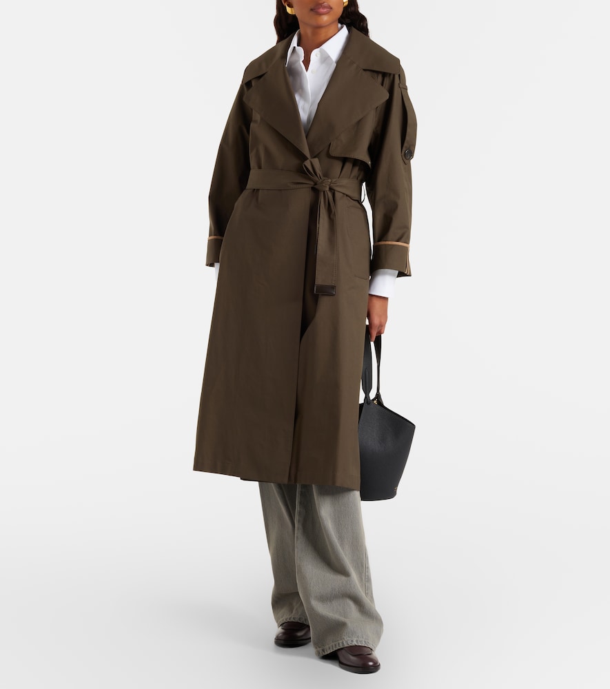 Max Mara Max Mara The Cube Cotton-blend Twill Trench Coat 