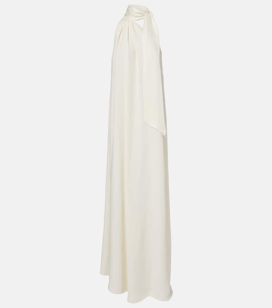 Taller Marmo Bridal Astor Crêpe Cady Gown In White