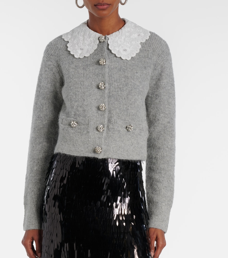  Self-portrait Self-portrait Verzierter Cardigan Mit Spitze 