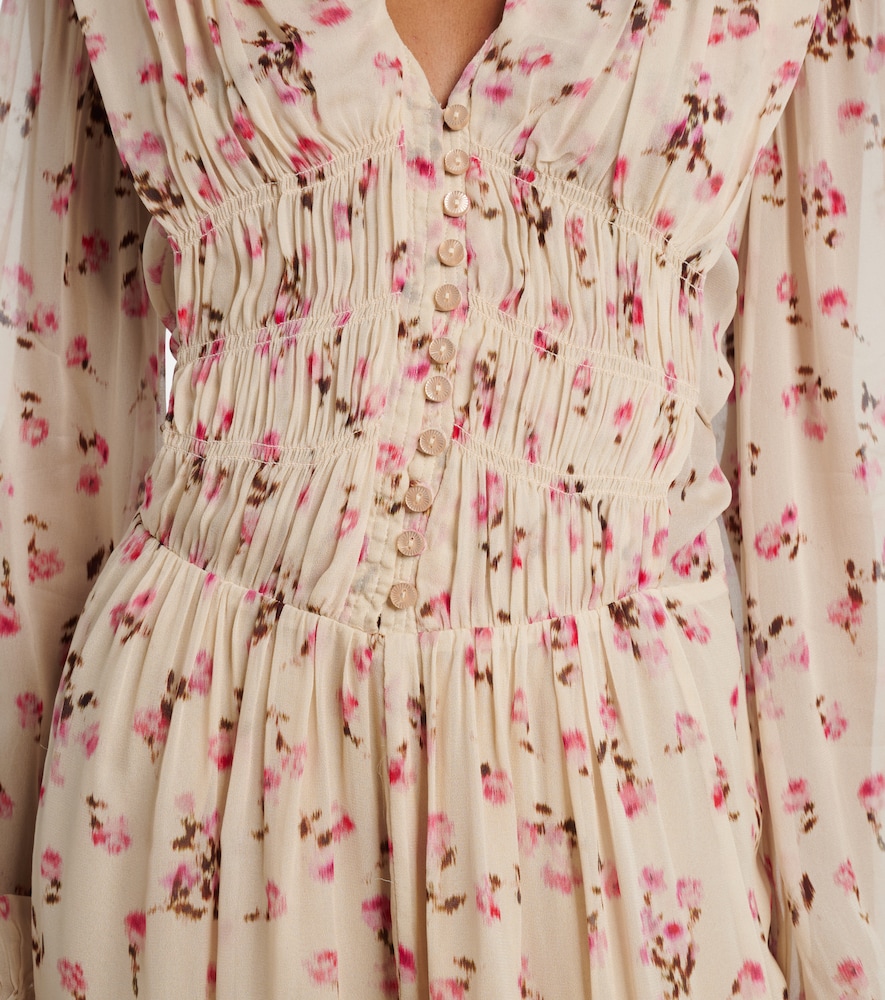  Marant Etoile Marant Etoile Minikleid Loriena Aus Musselin 