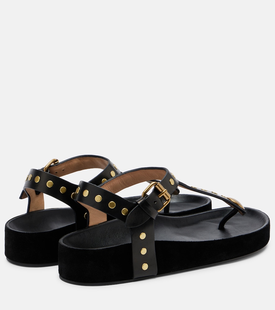  Isabel Marant Isabel Marant Verzierte Sandalen Enore Aus Leder 