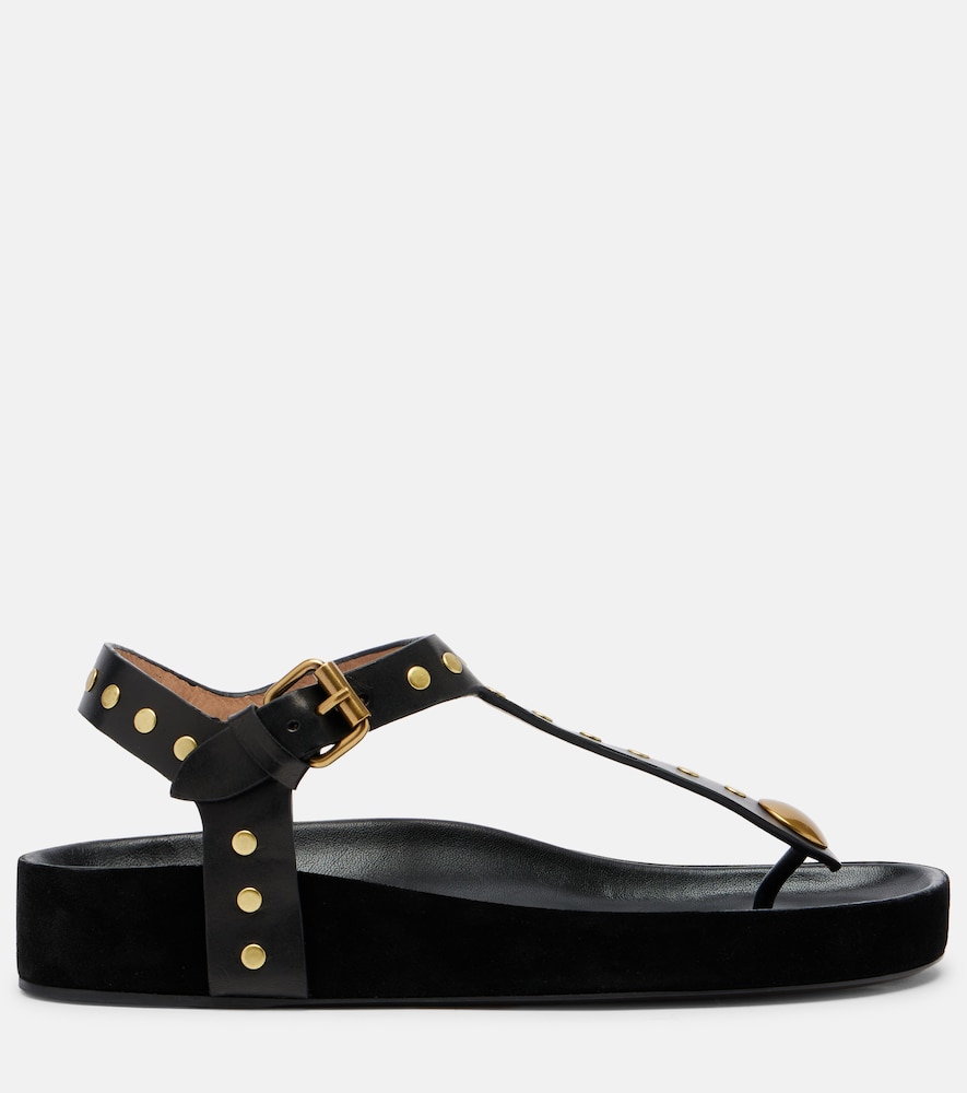  Isabel Marant Isabel Marant Verzierte Sandalen Enore Aus Leder 