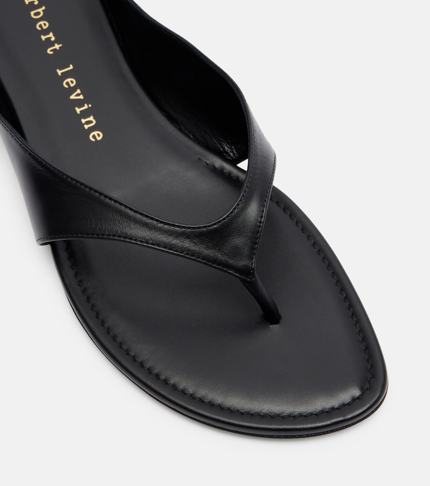  Herbert Levine Herbert Levine Sun-kissed Leather Thong Sandals 