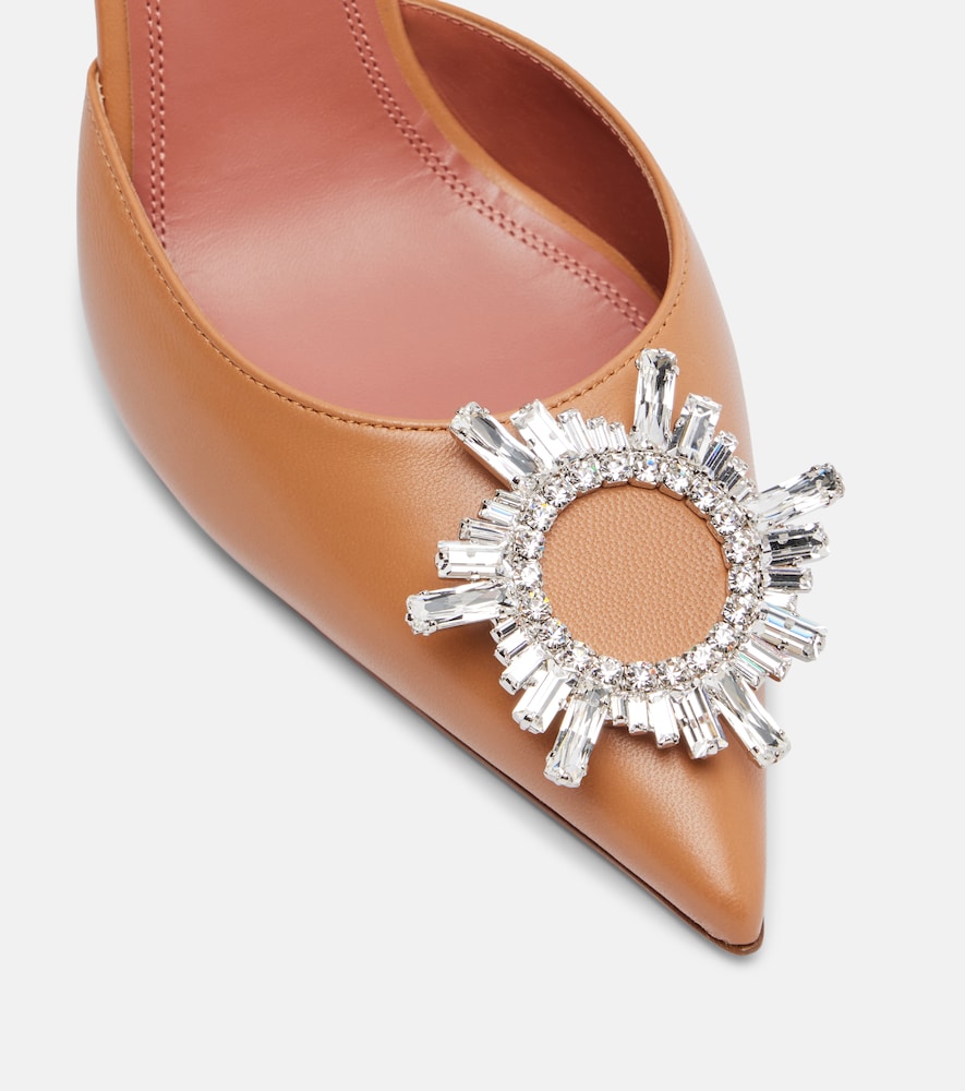  Amina Muaddi Amina Muaddi Slingback-pumps Begum 95 Aus Lackleder 