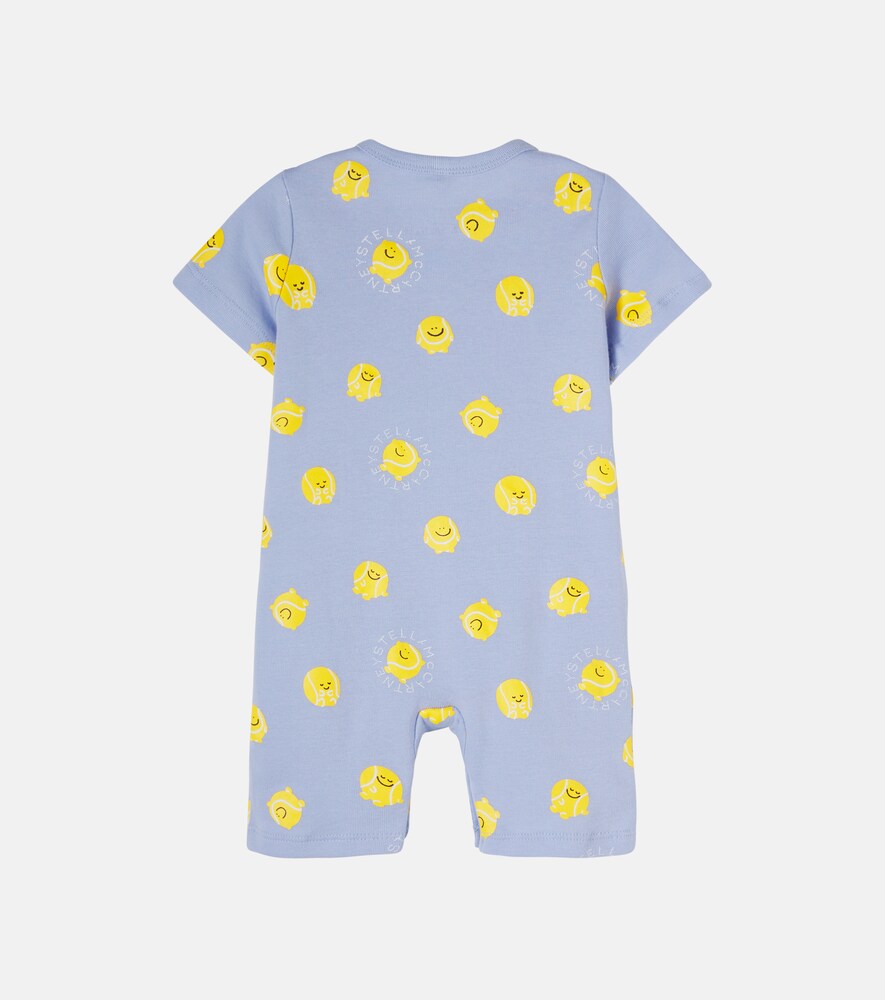  Stella Mccartney Kids Stella Mccartney Kids Bébé – Set Grenouillère Et Bavoir Imprimé En Coton 