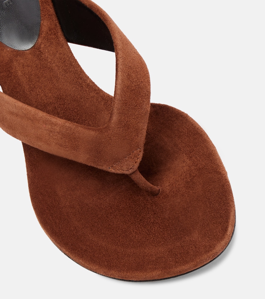  Le Monde Beryl Le Monde Bã©ryl Micro Wedge 40 Suede Thong Sandals 